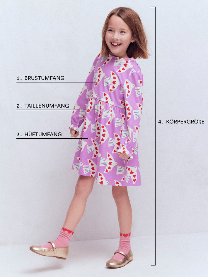 How to measure – Gewebte Shorts mit Rüschen-Bunt Blumenmuster