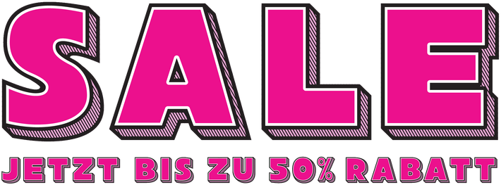 SALE: Jetzt bis zu 50% Rabatt 