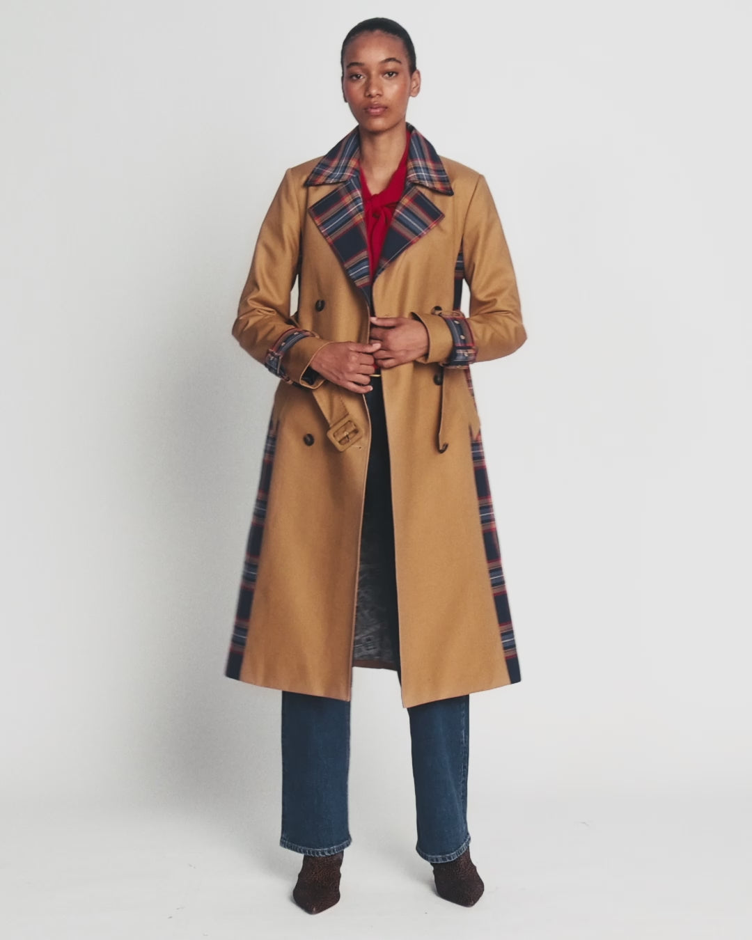 Zweireihiger Trenchcoat