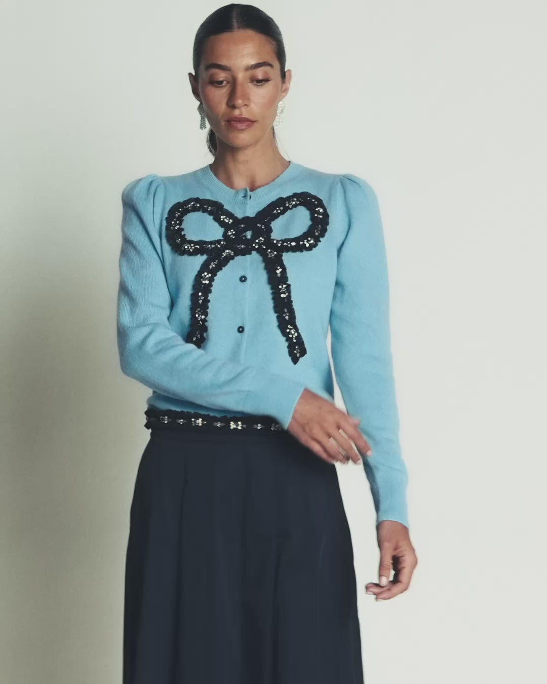 Ria Verzierte Strickjacke