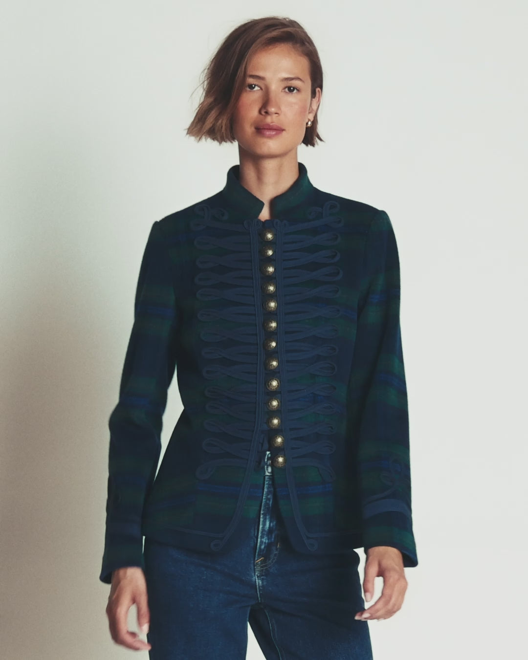 Hereford Wolljacke im Military-Stil