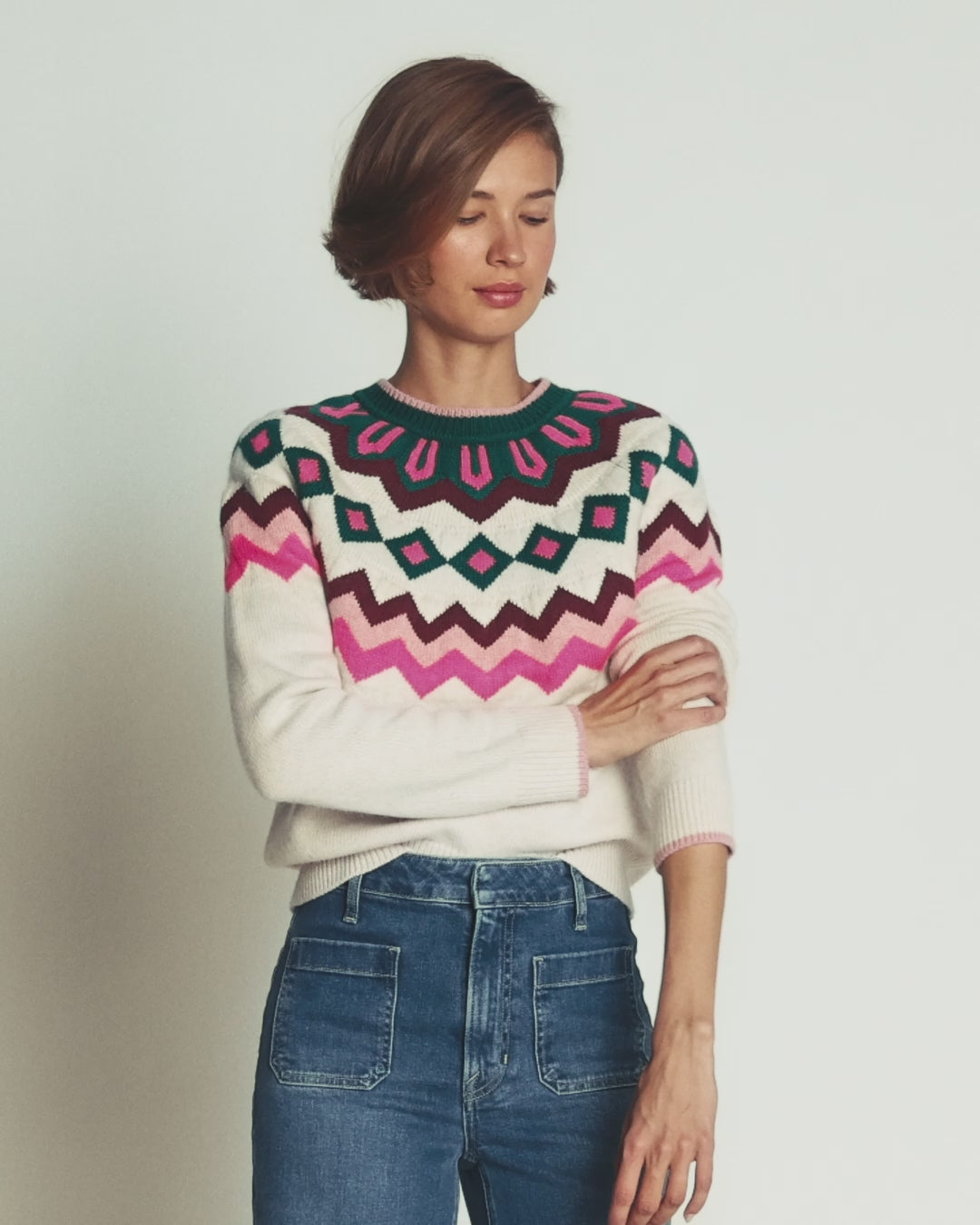 Mae Fair-Isle-Strickpullover