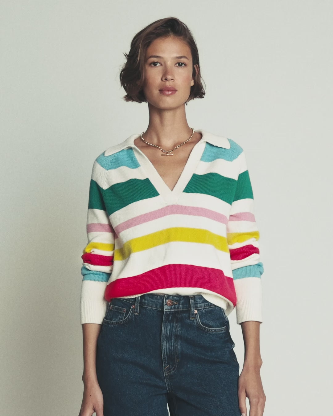 Lucy Henley-Pullover aus Baumwolle