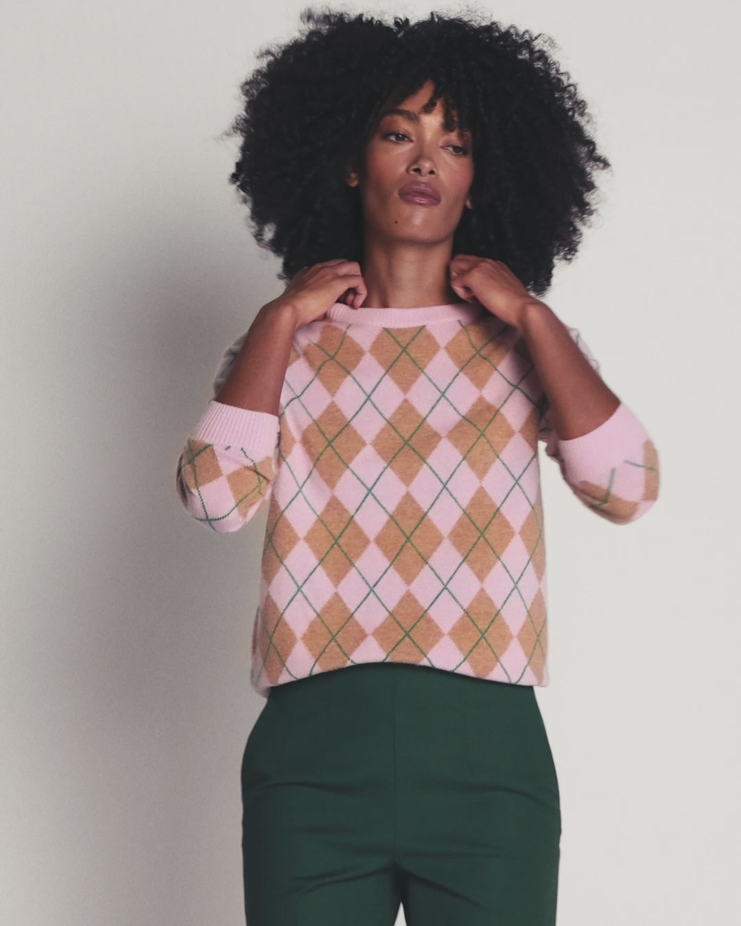 Elsie Kaschmirpullover mit Rundhalsausschnitt